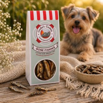  Cooka's Cookie Gone Fishing Apró Szárított Halak Kutyáknak 90g