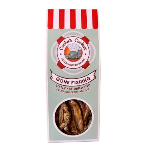 Cooka's Cookie Gone Fishing Apró Szárított Halak Kutyáknak 90g