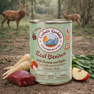 Cooka's Real Venison szarvasos nedvestáp 400g