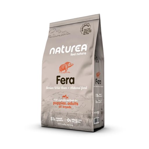 Naturea Naturals Fera Vaddisznós Hipoallergén Kutyatáp 12 kg