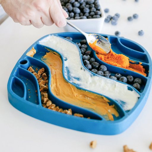 West Paw Feast Mat 2in1 Slow Feeder és Lick Mat Kutyáknak Waves Marine