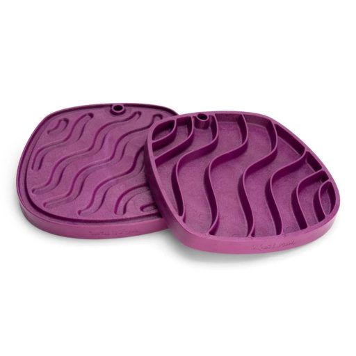 West Paw Feast Mat 2in1 Slow Feeder és Lick Mat Kutyáknak Waves Tropic Red
