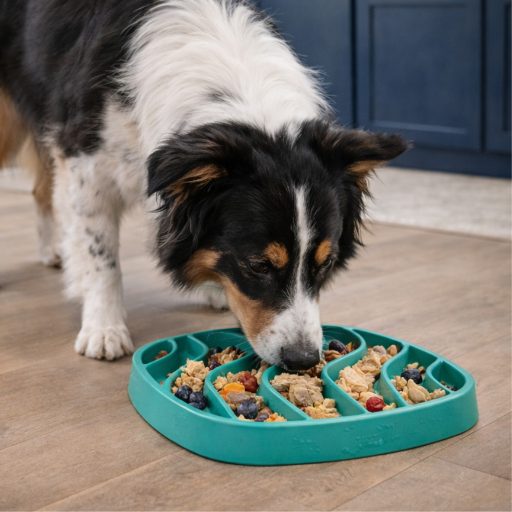 West Paw Feast Mat 2in1 Slow Feeder és Lick Mat Kutyáknak Waves Kelp