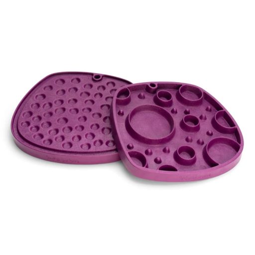 West Paw Feast Mat 2in1 Slow Feeder és Lick Mat Kutyáknak Bubble Tropic Red