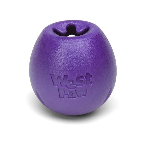 West Paw Rumbl jutalomfalattal tölthető kutyajáték L Eggplant