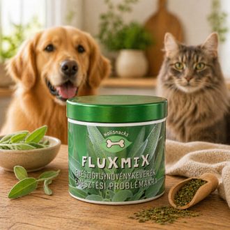   Holisnacks Fluxmix emésztést segítő gyógynövénykeverék kutyáknak és macskáknak 80g